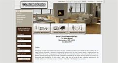 Desktop Screenshot of mainstreetproperties.us