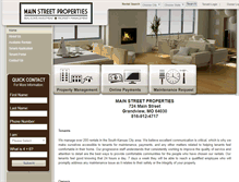 Tablet Screenshot of mainstreetproperties.us